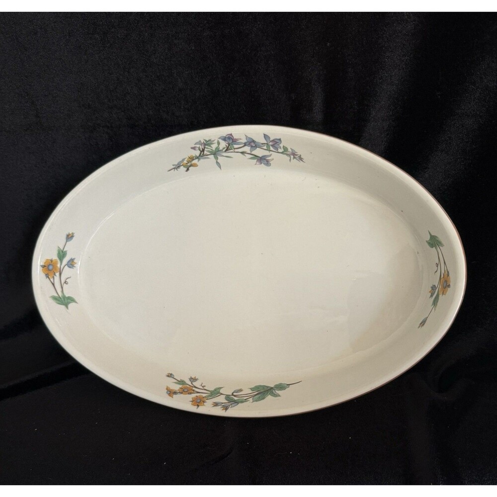 Woodhill Bakeware Oval 13" Casserole Dish Floral Design
